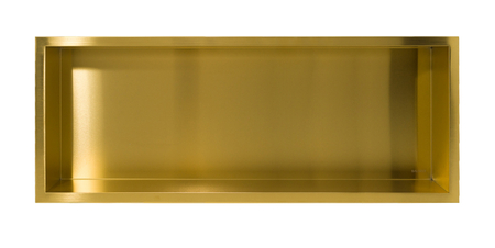 Półka wnękowa Balneo Wall Box One Gold 90 x 30 x 7 cm złota ze stali nierdzewnej z kołnierzem