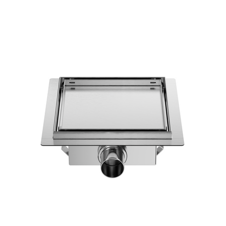Drain floor square Balneo SQ-Drain NEXT 2in1 20×20 cm chrome double-sided