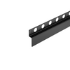 Listwa spadkowa Balneo czarna przyścienna lewa 120 cm