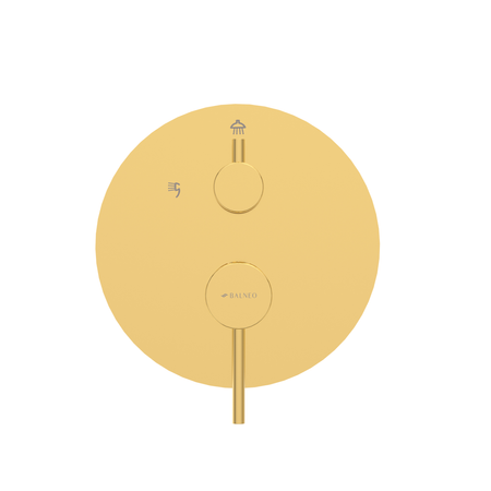 Balneo Cascade shower mixer set of 2 shiny gold