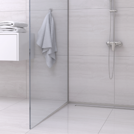 Listwa spadkowa Balneo inox przyścienna lewa 120 cm