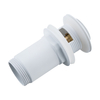 Basin plug brass Balneo Klik Klak E white with overflow