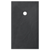 Balneo Stone Tray 120 × 90 × 2.5 cm low-profile rectangular composite shower tray, dark gray