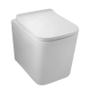 Concealed TOILET set Balneo frame / cistern frame Fix-Frame Standard with białą bowl TOILET Luga and button for choice