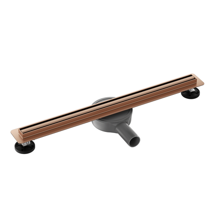 Linear drain floor Balneo Slim & Low ProLine Copper 60 cm copper