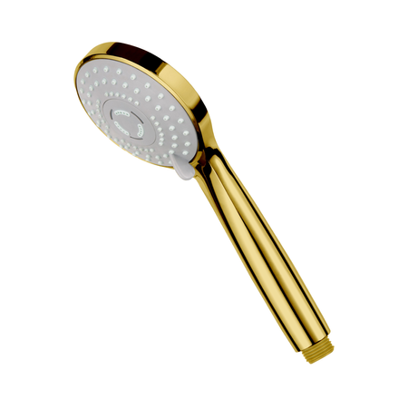 Balneo Cascade model 3 shiny gold shower handset