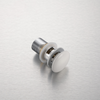 Brass basin pop-up drain Balneo Klik Klak A white without overflow with ceramic head