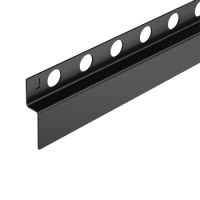 Slope profile Balneo black wall-mounted left 120 cm