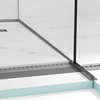 Balneo gun metal drop strip for glass right 170 cm