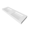 Umywalka SERAVIA Solid Surface Coco White/Biała z odpływem liniowym podwójna 140 cm