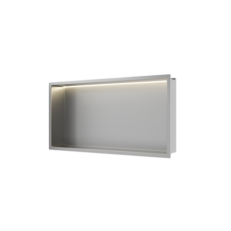 Balneo Wall Box LED Inox recessed shelf 60 x 30 x 10 cm