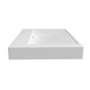 Umywalka VELORIA Solid Surface Coco White/Biała z odpływem liniowym 60 cm