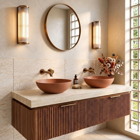 Umywalka TIERA Solid Surface Cotto Antico