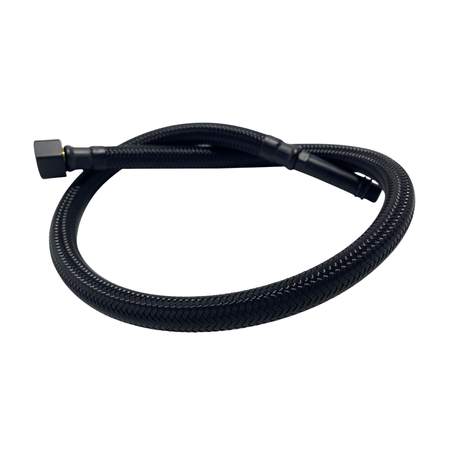 Connection hose for Balneo PEX faucets in black braided 3/8" x M10 40 cm