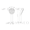 Balneo Cascade Model 3 Inox Shower Head