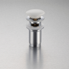 Brass Basin Click Clack Waste Plug C White with Overflow and Ceramic Head