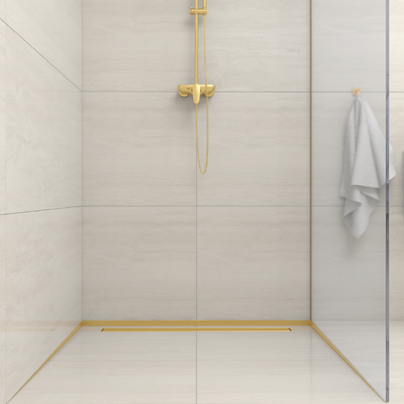 Slope profile Balneo gold for glass right 120 cm