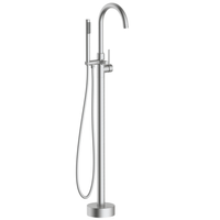 Balneo Cascade bath mixer model 2 inox