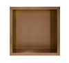 Półka wnękowa Balneo Wall Box One Copper 30 x 30 x 7 cm miedziana ze stali nierdzewnej z kołnierzem