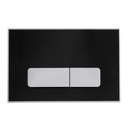 Przycisk spłukujący do WC Balneo Ixo czarny akrylowy