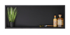 Niche shelf Balneo Wall Box One Black 90 x 30 x 10 cm made of stainless steel with flange