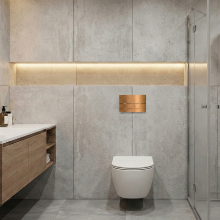Flush button for toilet Balneo Flo copper