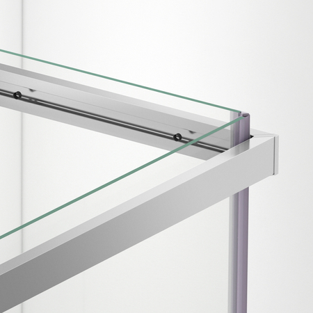 Kabina prysznicowa rozsuwana Balneo Rio 90 x 100 cm chrom transparentna
