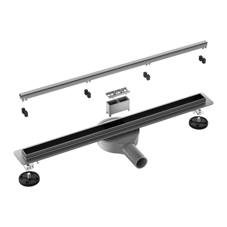 Balneo Slim & Low ProLine Gun Metal 70 cm linear floor drain