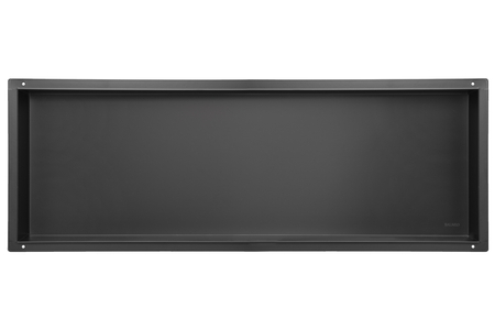 Balneo Wall Box No rim Black 90 x 30 x 7 cm black stainless steel recessed shelf without collar
