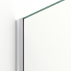 Shower screen Balneo Beira 90 x 200 cm chrome glass transparent 8 mm