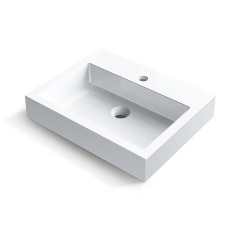 Balneo Lucy countertop washbasin 50 x 40 cm white conglomerate