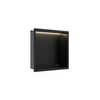 WALL-BOX ONE - BLACK z LED - 30x30x10 cm
