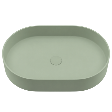 Washbasin ETERIA Solid Surface Pistachio Cream