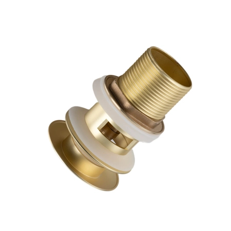 Balneo Brass Click-Clack A Basin Pop-Up Waste with Overflow – Brushed Gold