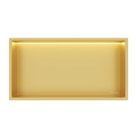 Balneo Wall Box LED recessed shelf Gold 60 x 30 x 10 cm
