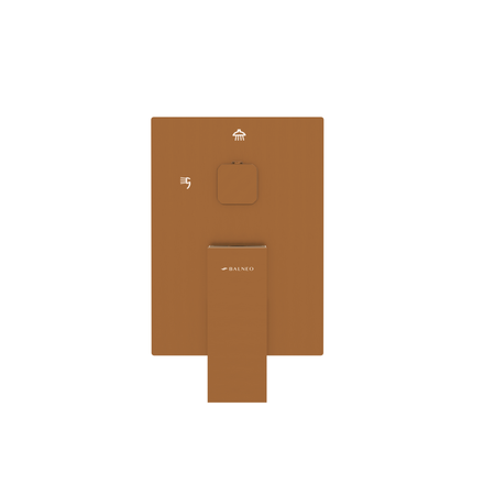 Balneo Cascade shower mixer set of 3 copper