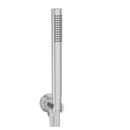 Balneo Cascade shower mixer set of 2 inox