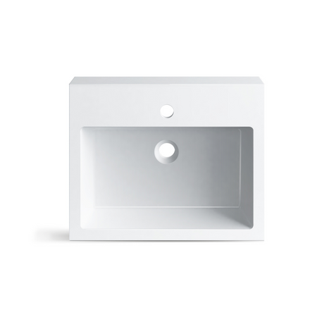 Balneo Lucy countertop washbasin 50 x 40 cm white conglomerate