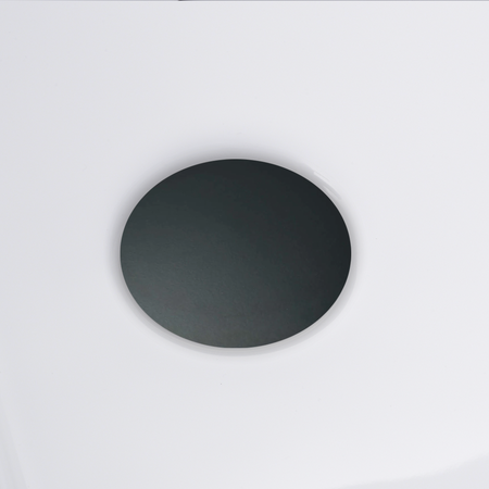 Balneo AVOLA 150 × 75 cm Right-Hand Freestanding Corner Bathtub, White Acrylic with Stainless Steel Frame and 6 Stabilizing Feet, featuring a Black Overflow and Drain Plug