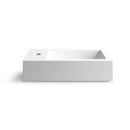 Balneo Vega countertop washbasin 40 x 22 cm white conglomerate