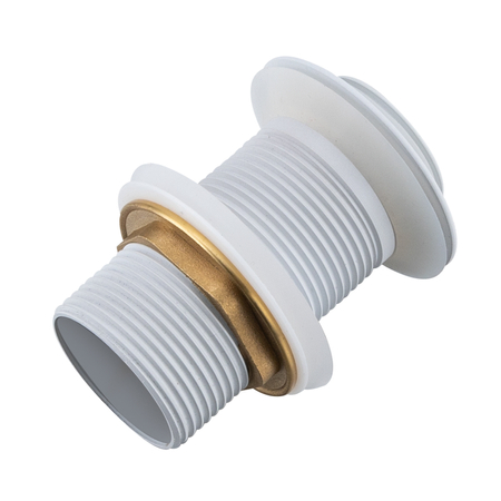 Basin plug brass Balneo Klik Klak B white without overflow