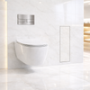 Schowek na szczotkę WC Balneo Wall Box Brush L Tiles prawy do wbudowania w ścianę ze stali nierdzewnej