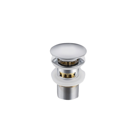 Basin plug brass Balneo Klik Klak F chrome with basket strainer and overflow
