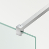 Shower screen Balneo Beira 60 x 200 cm chrome glass transparent 8 mm