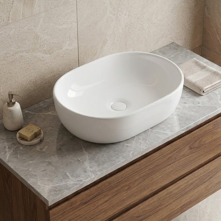 Balneo Fiora 48 × 35 cm White Ceramic Countertop Basin