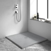 Brodzik z konglomeratu mineralnego Balneo Stone Tray 90 x 90 x 2,5 cm jasnoszary niski kwadratowy