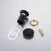 Basin plug brass Balneo Klik Klak A black with overflow