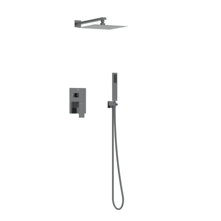 Balneo Cascade shower mixer set 3 gun metal