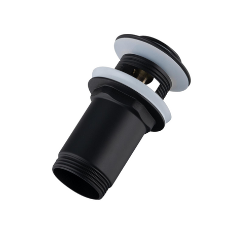 Korek umywalkowy mosiężny Balneo Klik Klak E czarny z przelewem