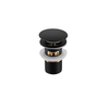 Basin plug brass Balneo Klik Klak F black with basket strainer and overflow